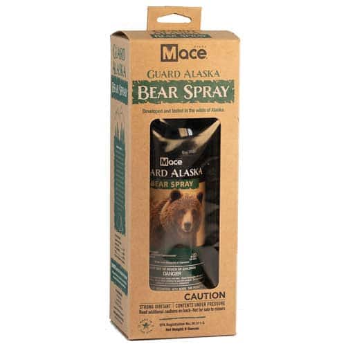 alaska 9 oz bear spray in packaging