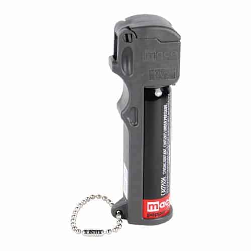 black mace personal pepper spray side view