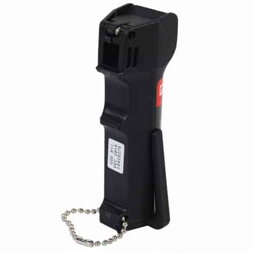 black mace police pepper spray front view