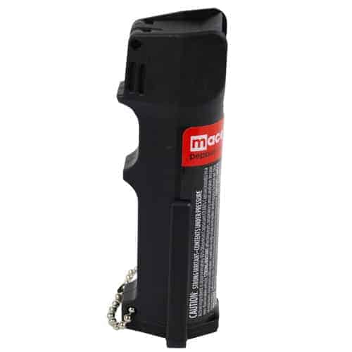 black mace police pepper spray side view