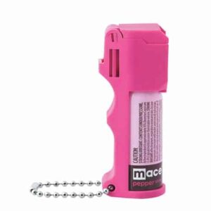 hot pink mace pepper spray pocket model lid closed