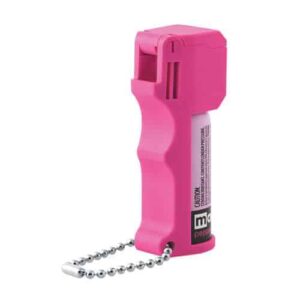 hot pink mace pepper spray pocket model lid closed side view