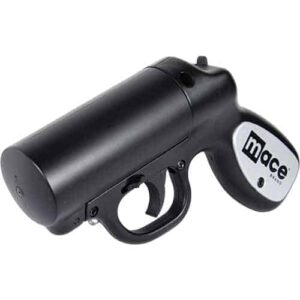 mace pepper gun with strobe led front view
