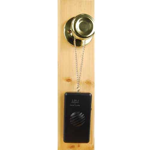 2 in 1 personal alarm hanging on door handle