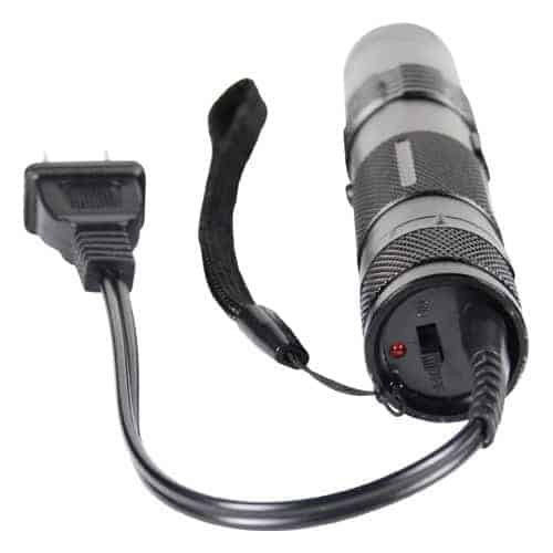 bash light stun gun flashlight with charging plug