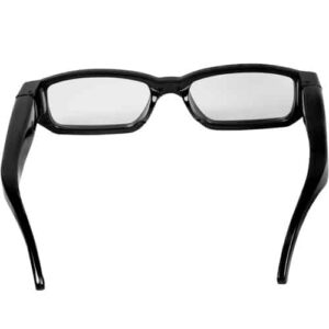 hd eye glasses hidden spy camera open back view