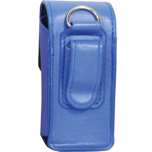 blue pattern holster for runt stun gun back