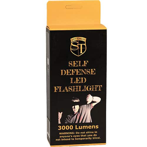 3000 lumens self defense led flash light box