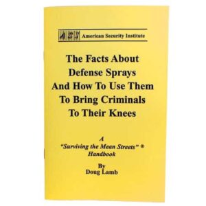 yellow book about pepper spray
