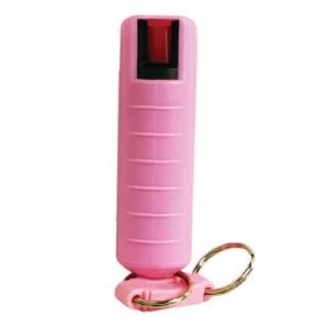 pink 1-2 oz wildfire pepper spray hard case front view