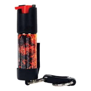 wild fire pepper spray with key chain and belt clip
