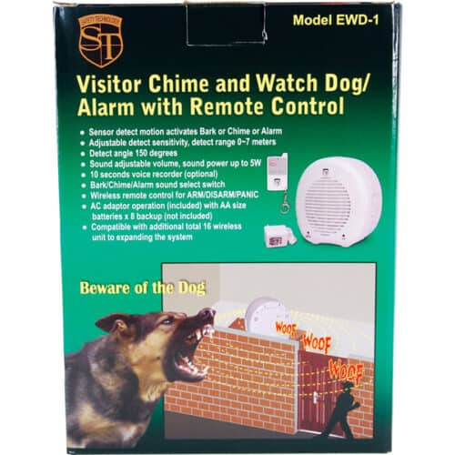 visitor chime and watch dog barking alarm