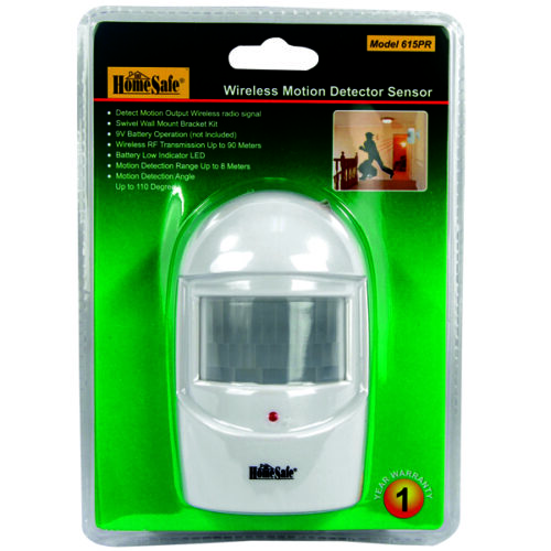 home alarm motion detector in packaging