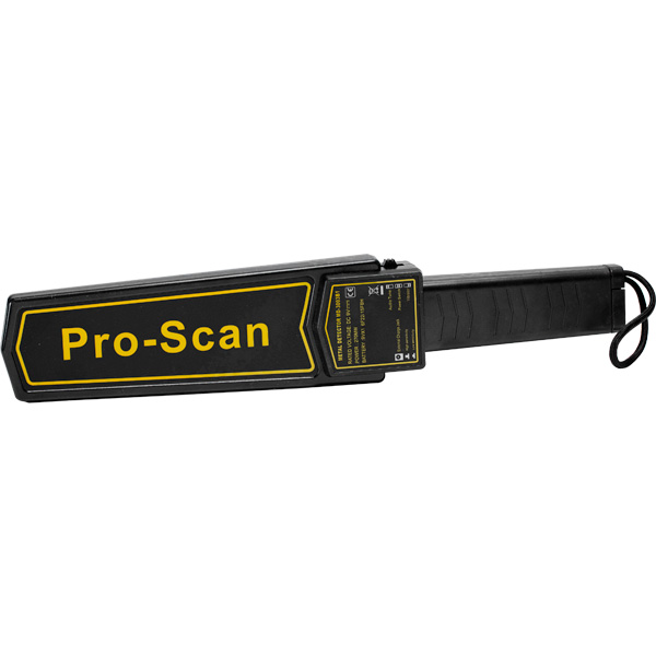 hand held metal detector pro scan with wrest strap