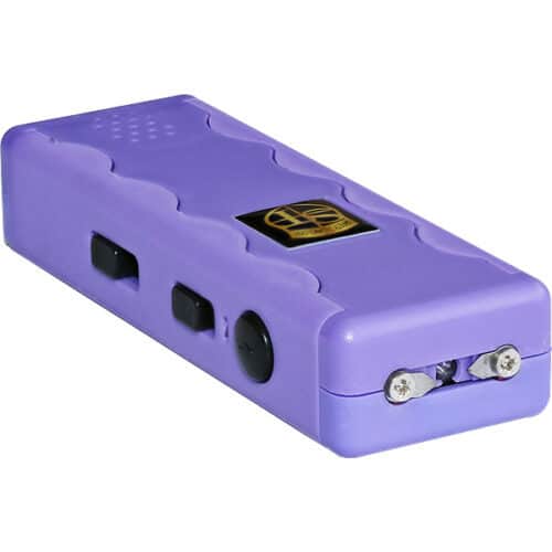purple alarm stun gun rechargeable stun gun buttons